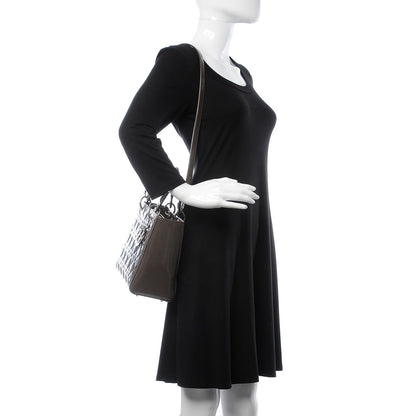Christian Dior Patent Cannage Medium Lady Dior Dark Brown 3 of 8