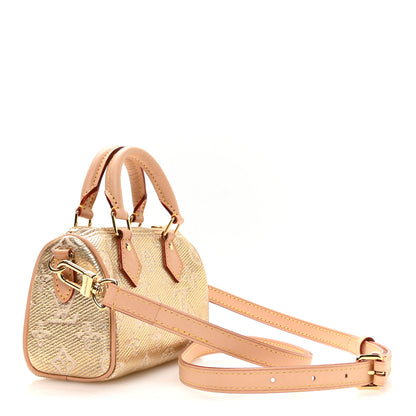 Louis Vuitton Monoglam Nano Speedy Beige 2 of 9