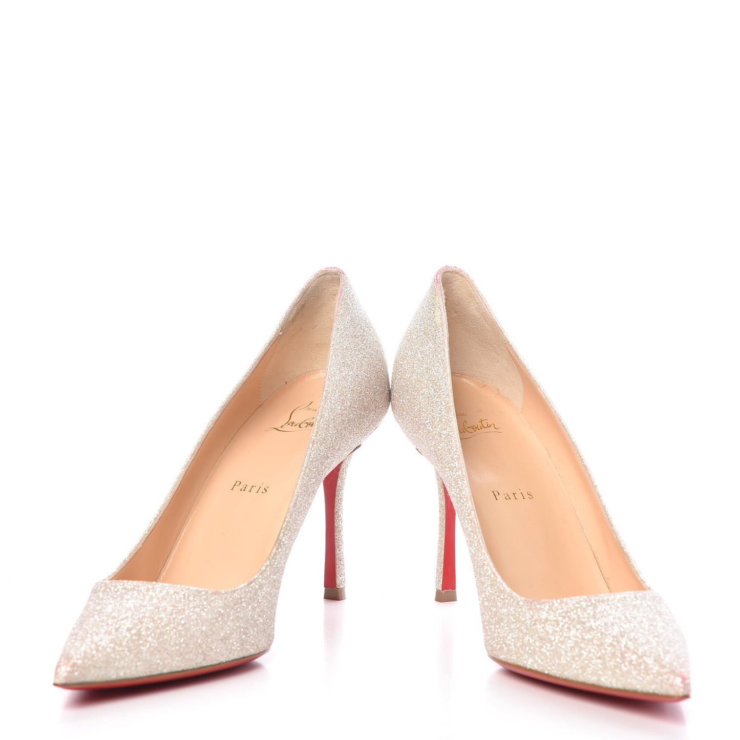 Glitter Decoltish 85 Pumps 39 Ivory