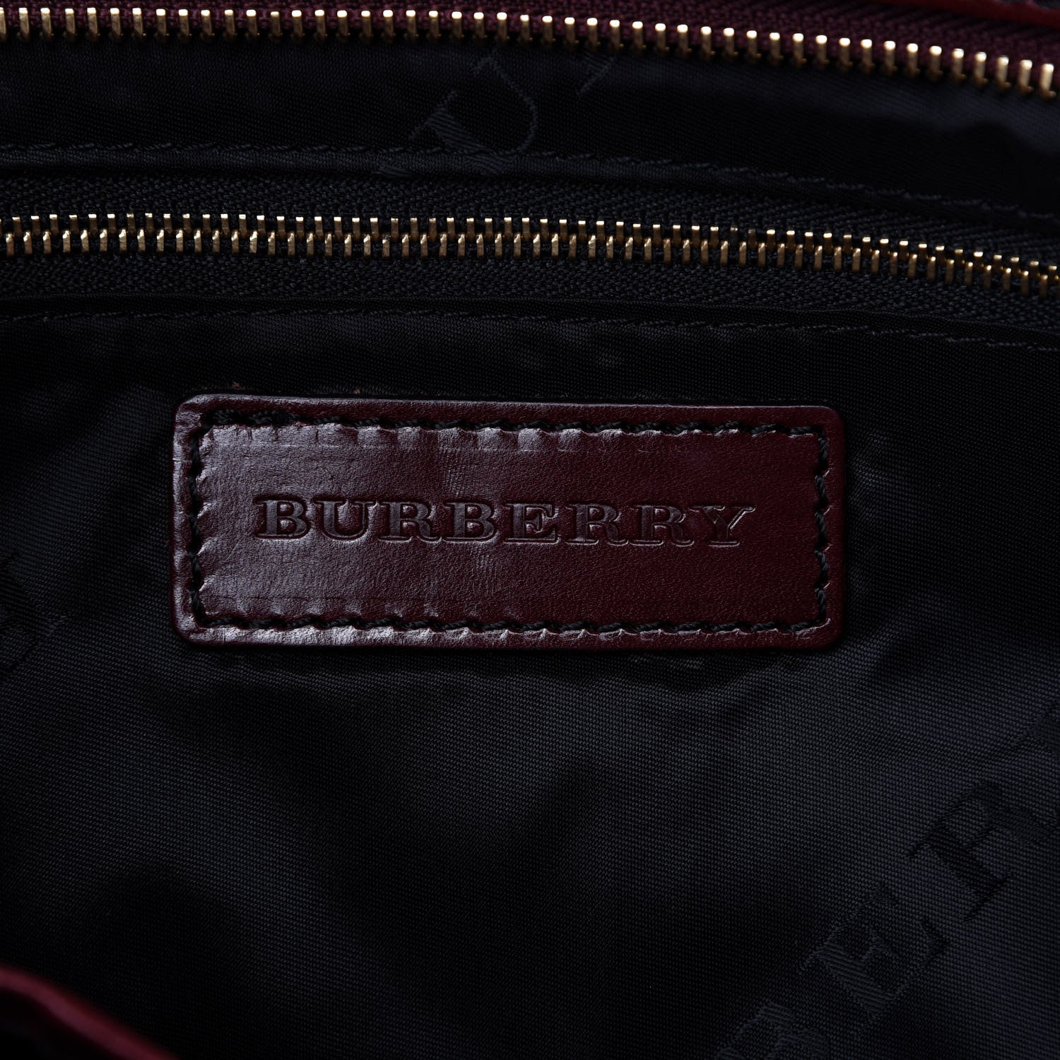 Burberry Lambskin Bridle Calfskin Small Dutton Hobo Claret Red 8 of 10