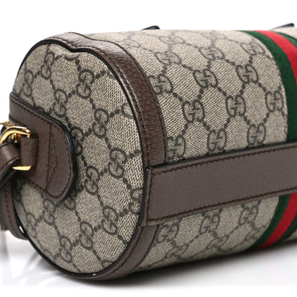 Gucci GG Supreme Monogram Web Small Ophidia Boston Bag Beige New Acero 9 of 11