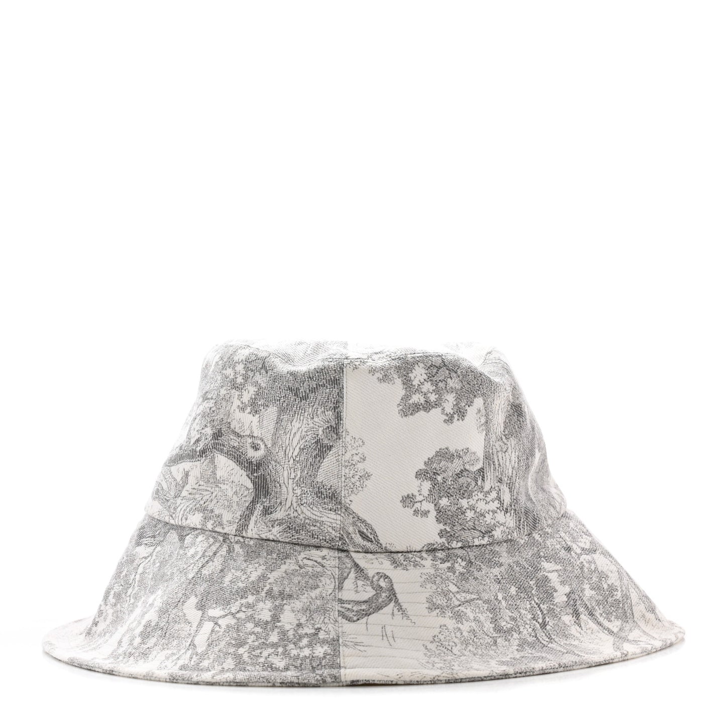 Cotton Dioriviera Toile De Jouy Bob Brim Bucket Hat 57 Gray