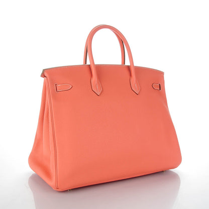 Hermes Taurillon Clemence Birkin 40 Rose Thè 6 of 23