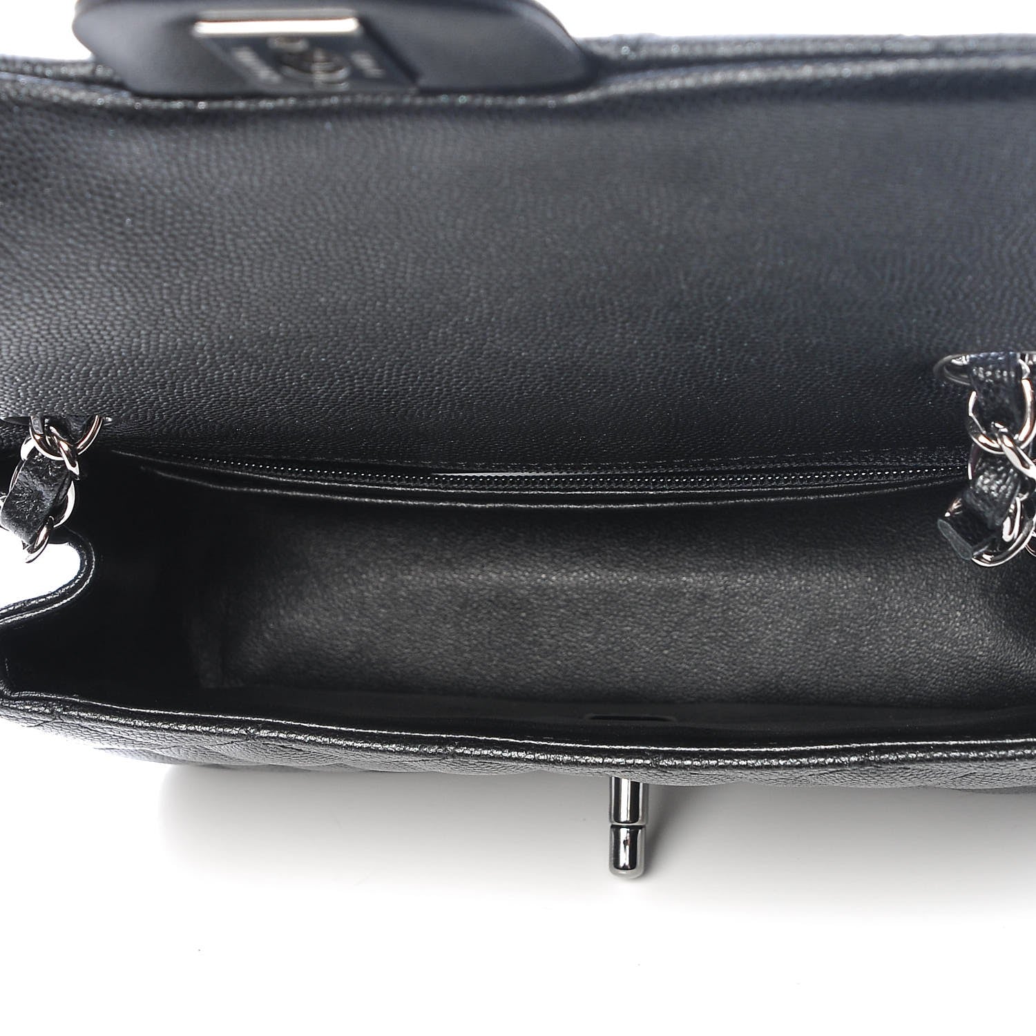 Chanel Iridescent Caviar Quilted Mini Rectangular Flap Black 5 of 8