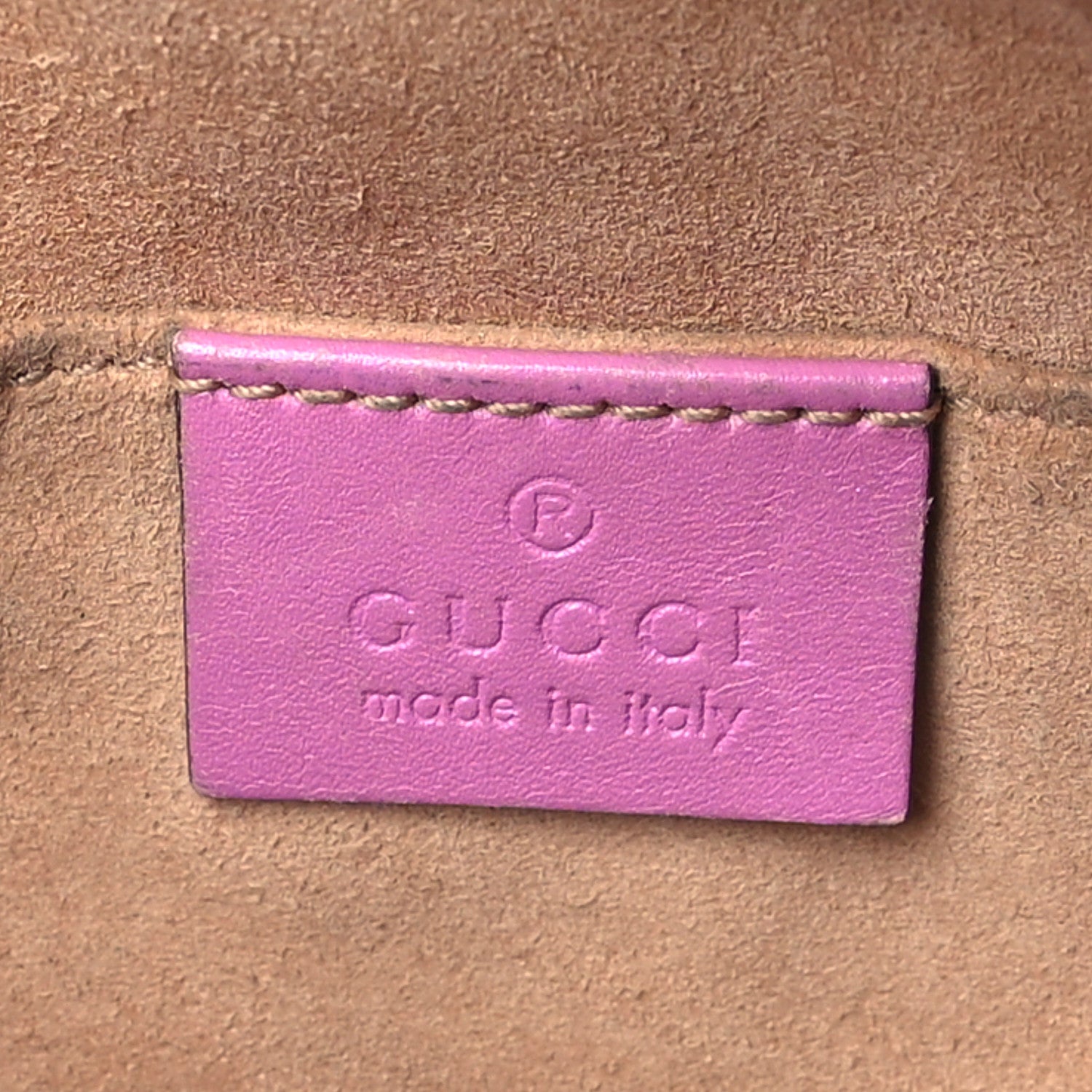 Gucci Calfskin Matelasse Mini GG Marmont Chain Shoulder Bag Candy Mousse 6 of 15