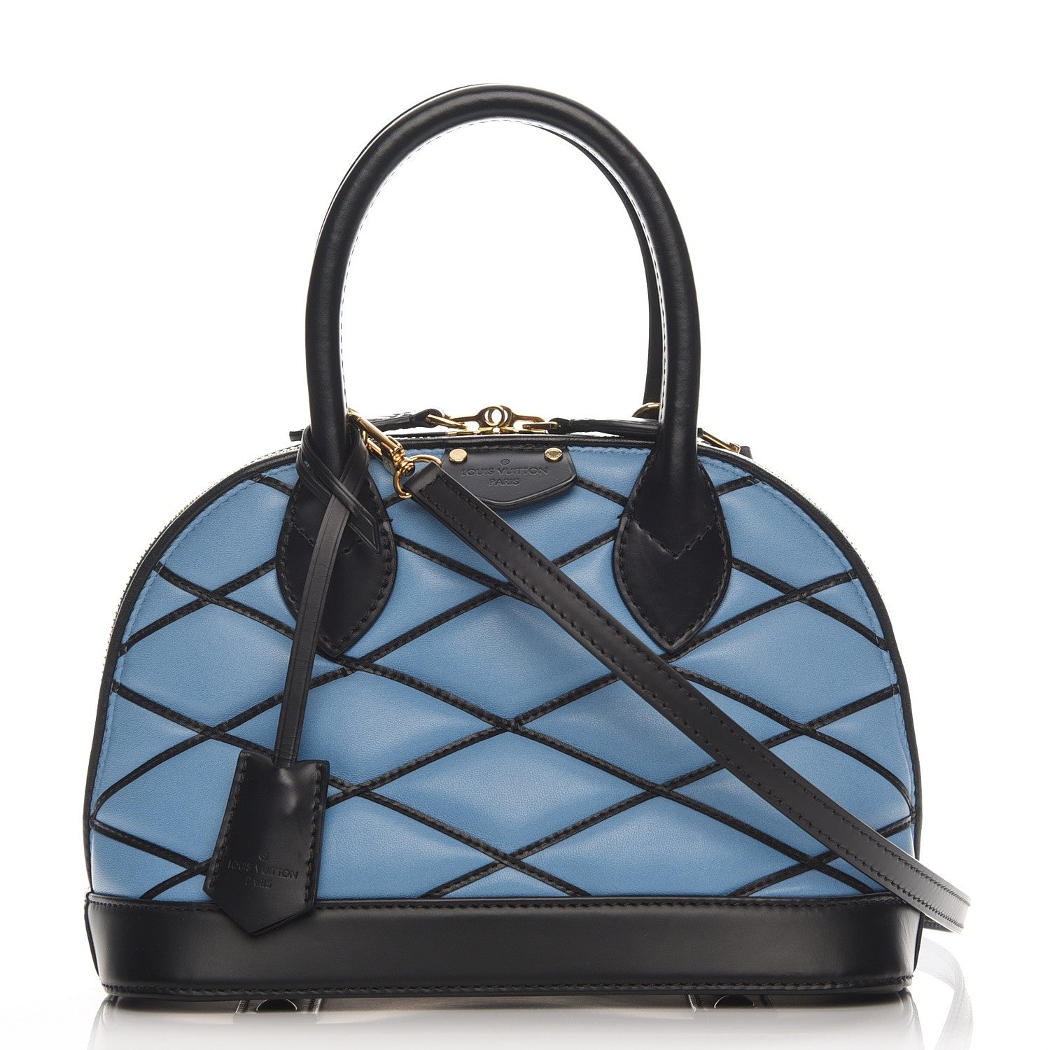 Louis Vuitton Lambskin Malletage Alma BB Bleuet 1 of 7