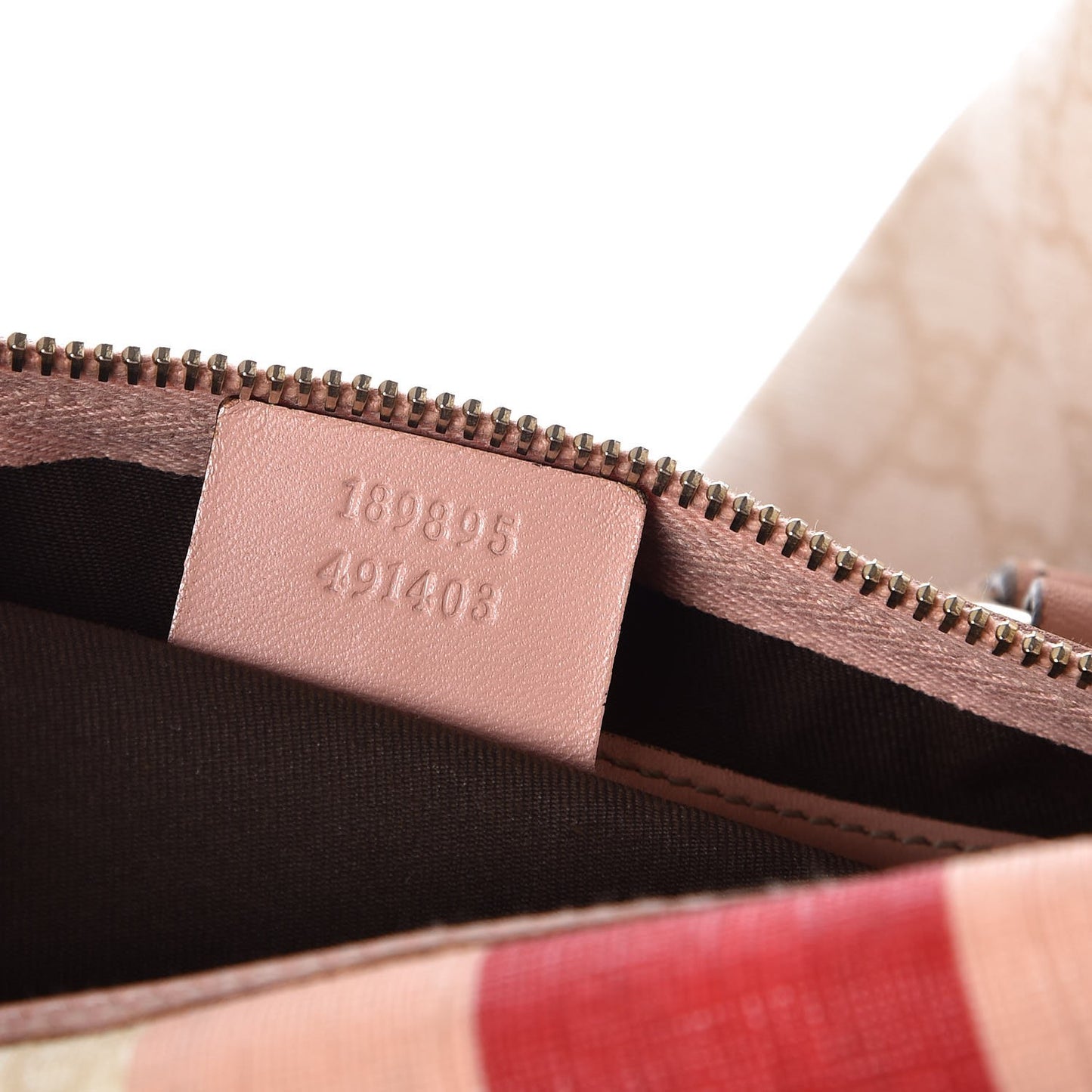 GG Plus Monogram Web Stripe Medium Joy Boston Pink