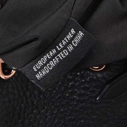 Alexander Wang Pebbled Calfskin Prisma Skeletal Backpack Black Rose Gold Hardware 7 of 9
