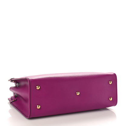 Salvatore Ferragamo Printed Calfskin Briana Tote Purple 4 of 8