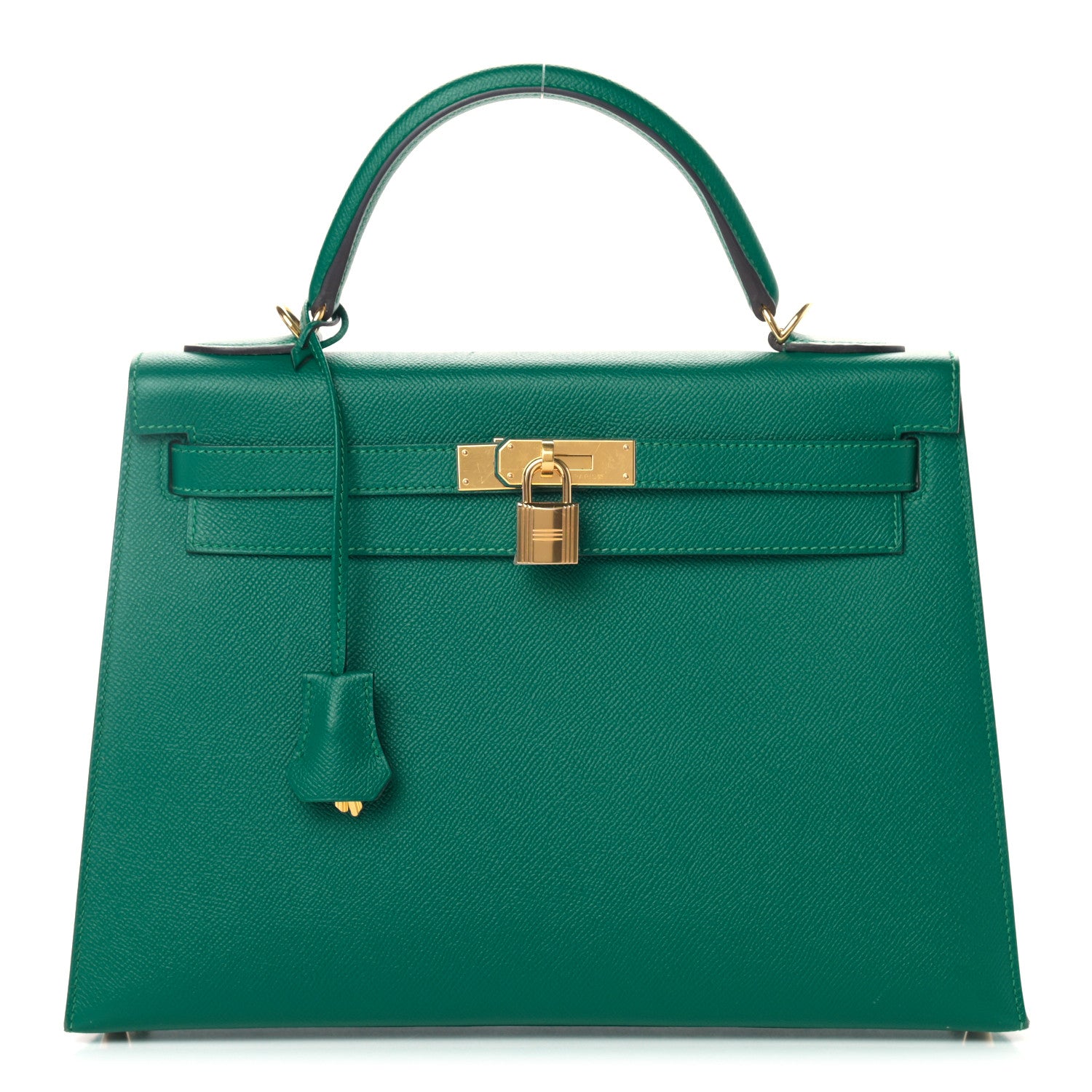 Hermes Epsom Kelly Sellier 32 Malachite 1 of 12