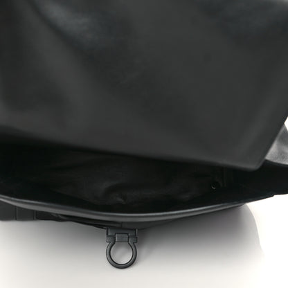 Salvatore Ferragamo Calfskin Nylon Suzanna Gancini Satchel Black 5 of 9