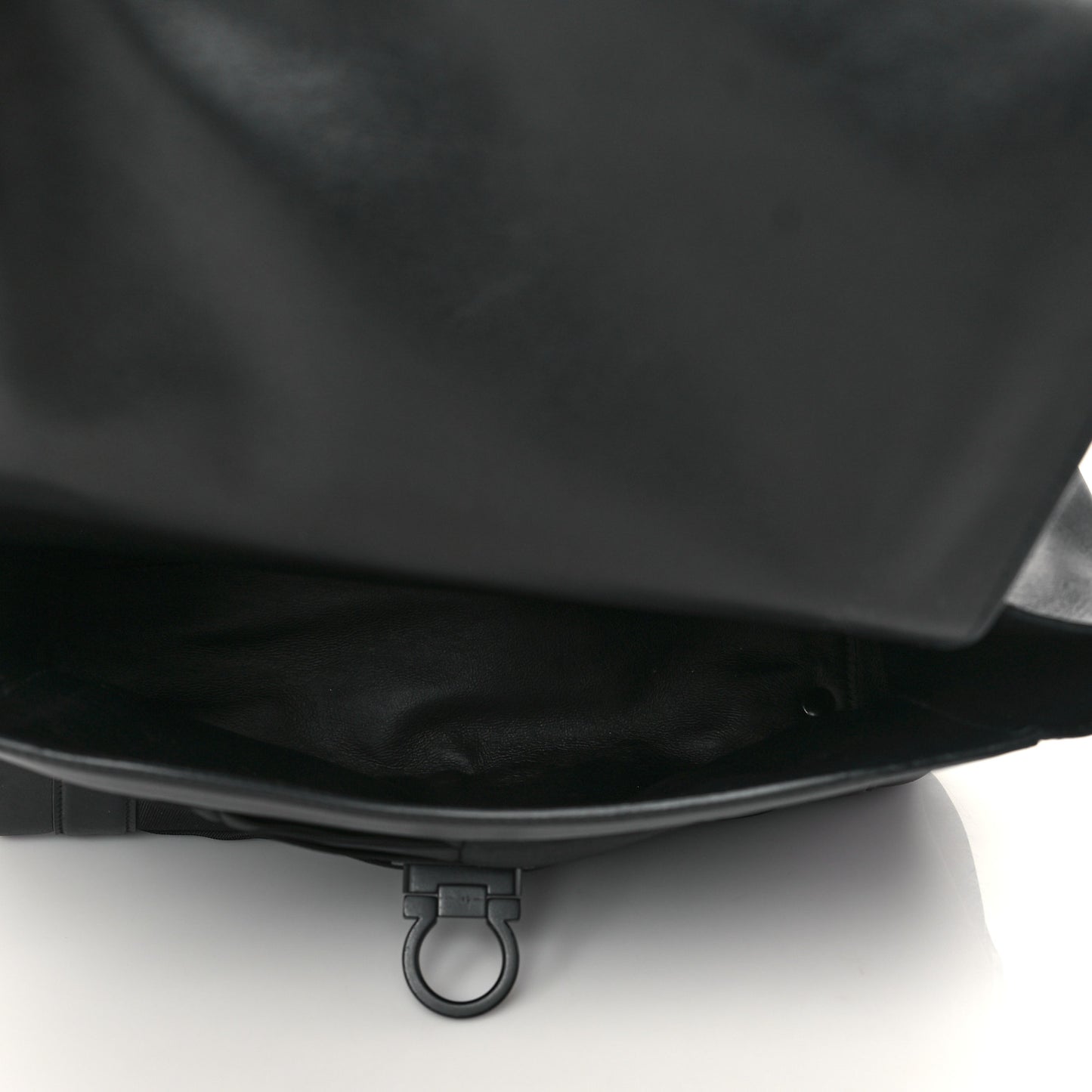 Calfskin Nylon Suzanna Gancini Satchel Black