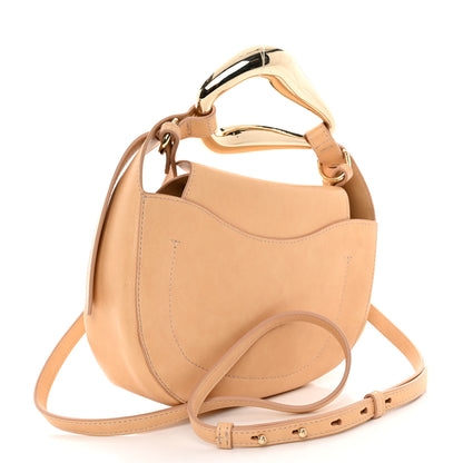 Chloe Small Grain Calfskin Kiss Bag Sandy Beige 3 of 10