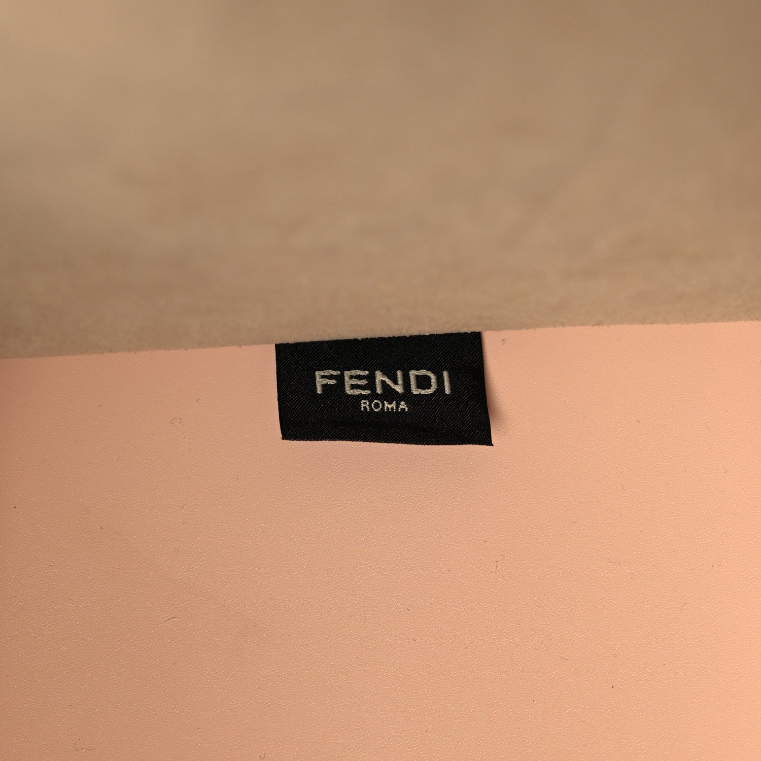 Fendi Vitello King Plexiglass Logo Embossed Medium Fendi Sunshine Shopper Tote Light Rose 7 of 10