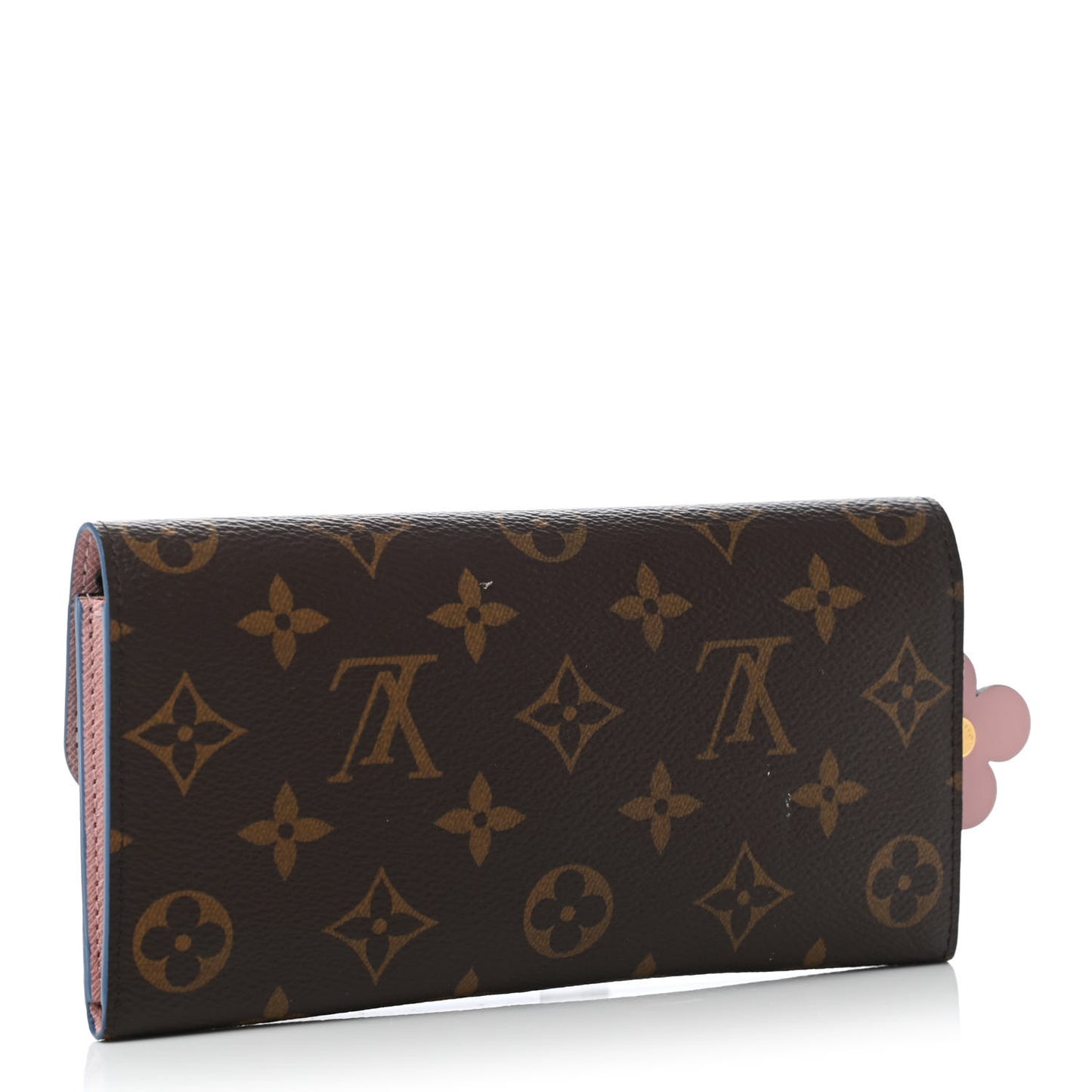 Monogram Bloom Flower Emilie Wallet Blue Jean