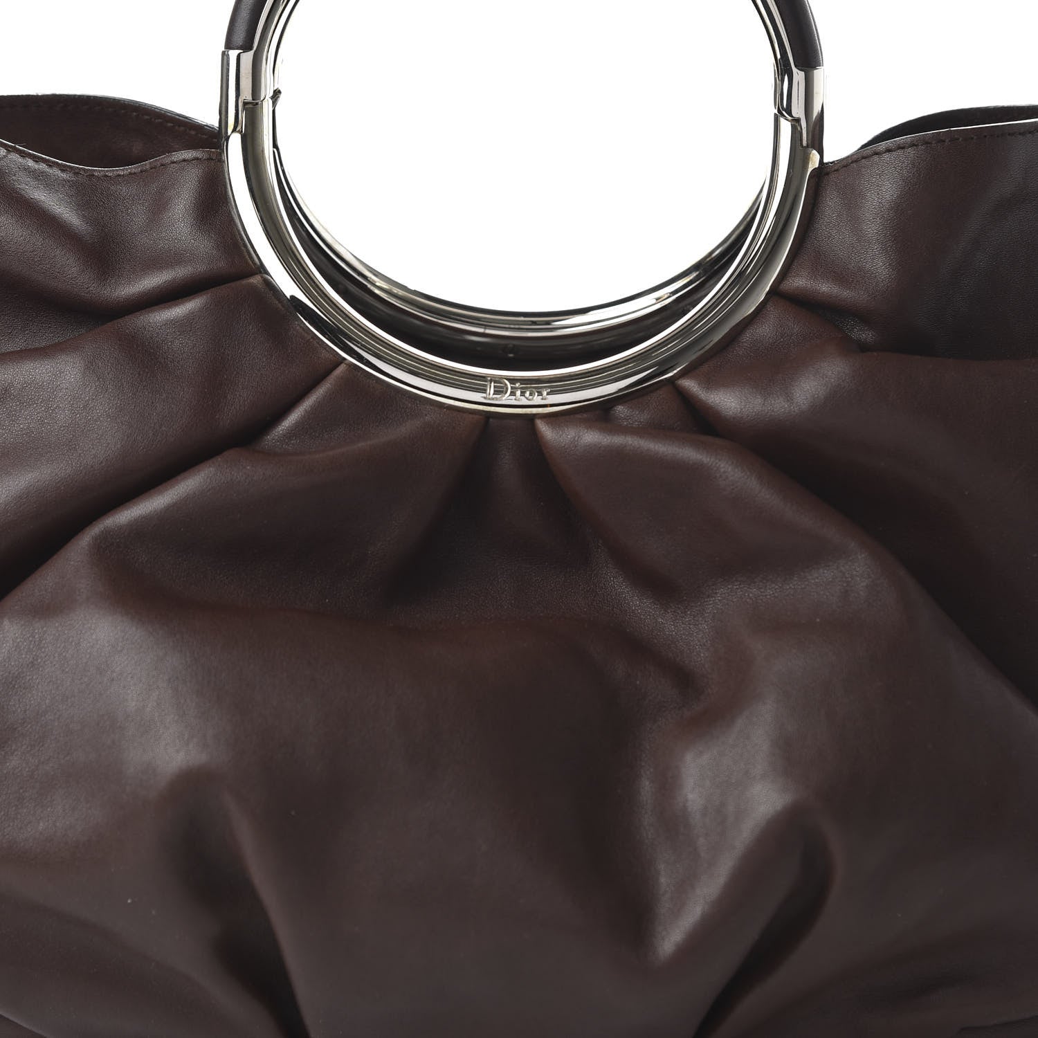 Christian Dior Smooth Calfskin Soft Babe Shopping Tote Brown 10 of 11