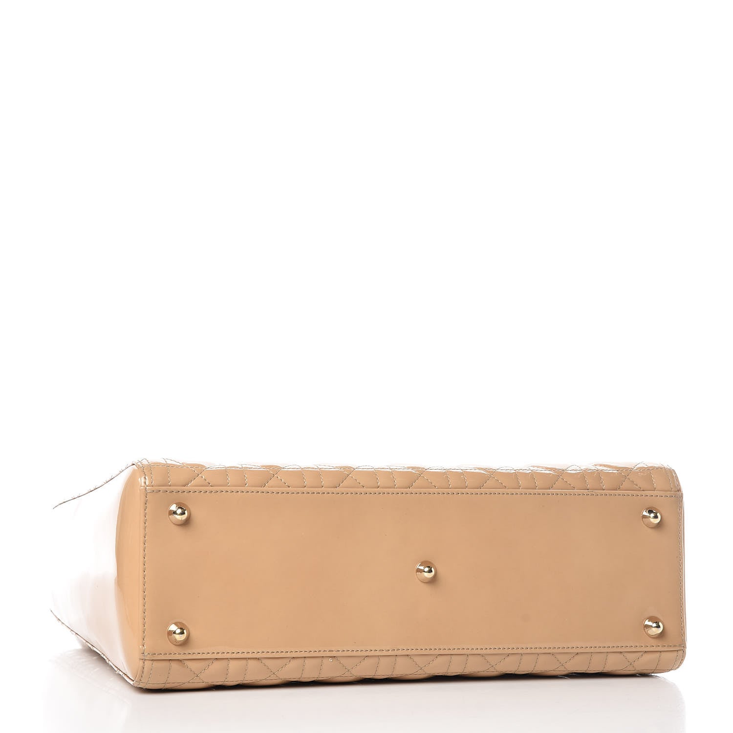 Christian Dior Patent Cannage Large Lady Dior Dark Beige 5 of 18