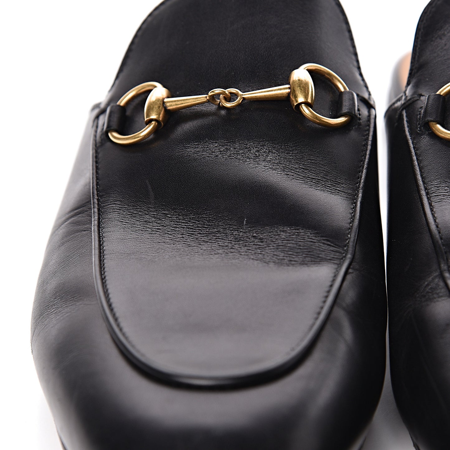 Calfskin Womens Princetown Slippers 39 Black