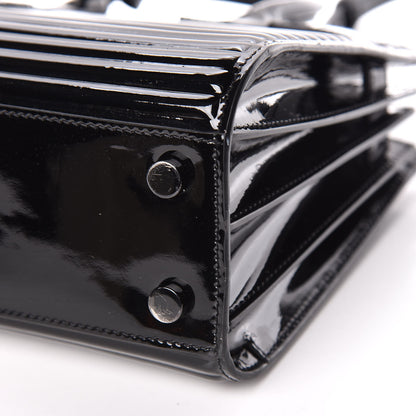 Saint Laurent Ribbed Patent Calfskin Nano Sac De Jour Black 6 of 10