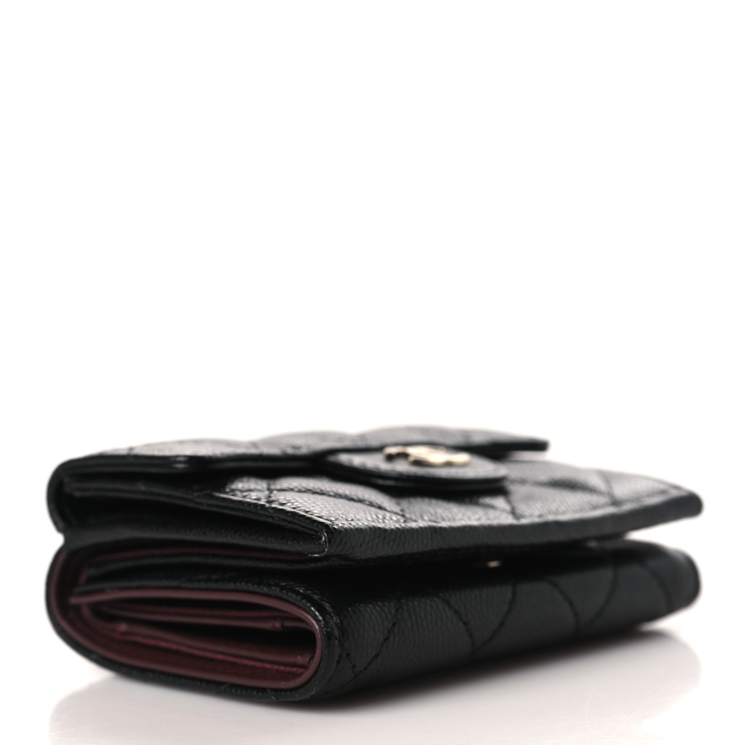 Chanel Caviar Quilted Double Flap Wallet Black 4 of 7
