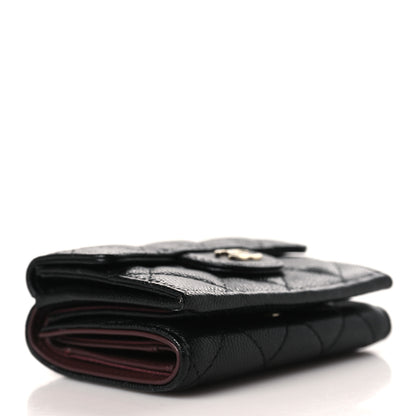Chanel Caviar Quilted Double Flap Wallet Black 4 of 7