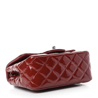 Chanel Patent Quilted Mini Square Flap Red 4 of 13