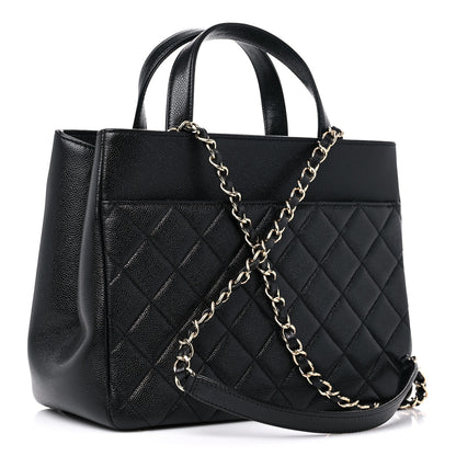 Chanel Caviar Quilted Small Business Affinity Shopping Bag Black 3 of 10