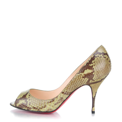 Christian Louboutin Python Yoyo 85 Pumps 36.5 Green 1 of 7