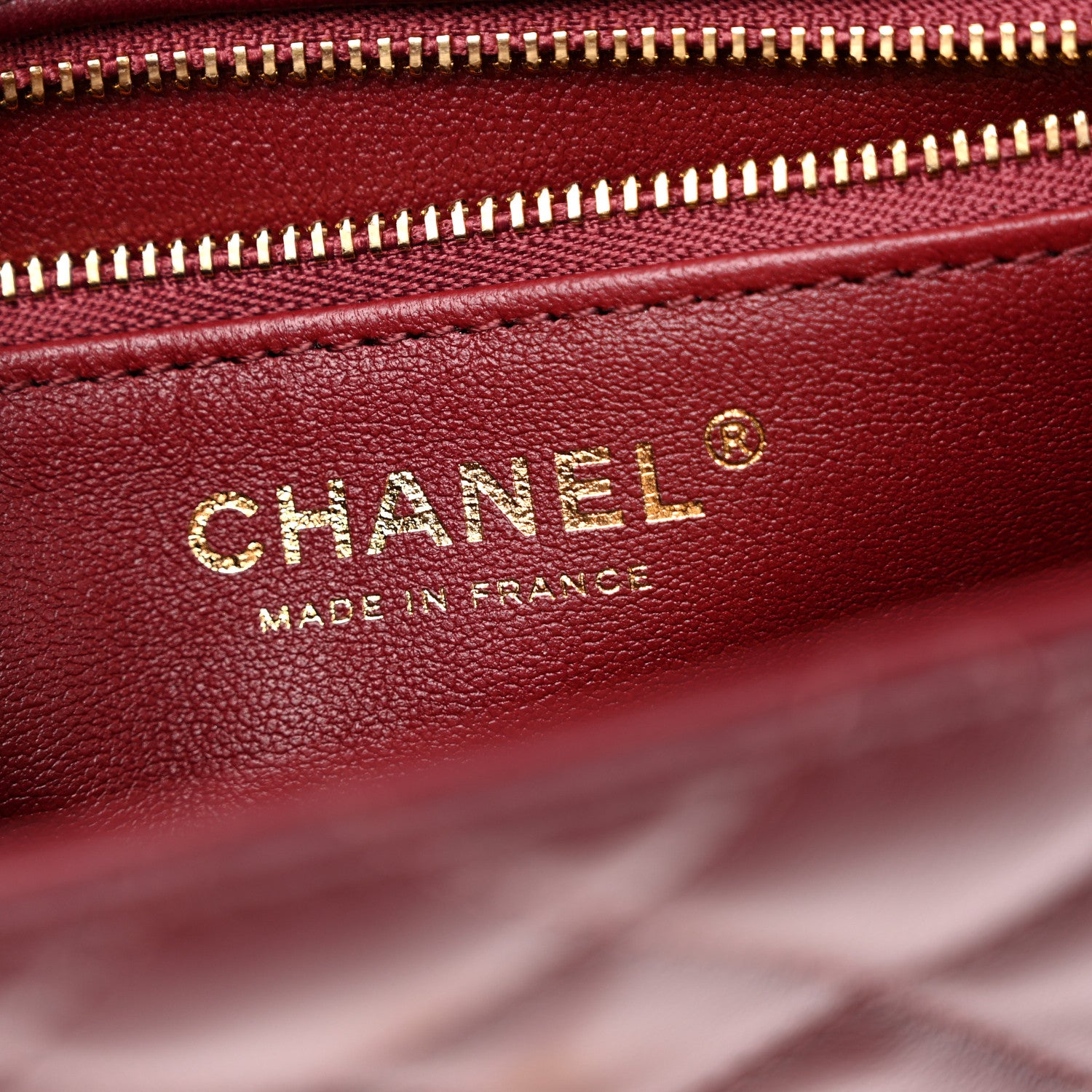Chanel Lambskin Quilted Mini Giraffe Flap Dark Burgundy 6 of 13