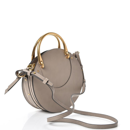 Chloe Smooth Calfskin Suede Patchwork Studded Small Pixie Bag Motty Grey 3 of 7