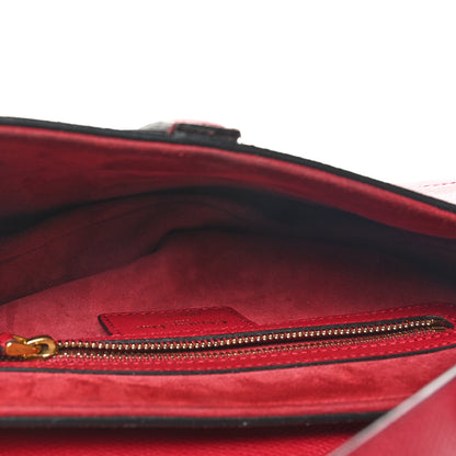 Christian Dior Grained Calfskin Saddle Bag Red 5 of 11