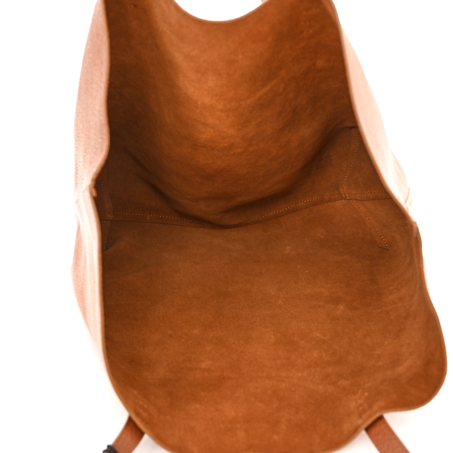 Mansur Gavriel Tumbled Calfskin Large Shopping Tote Caramel 6 of 10
