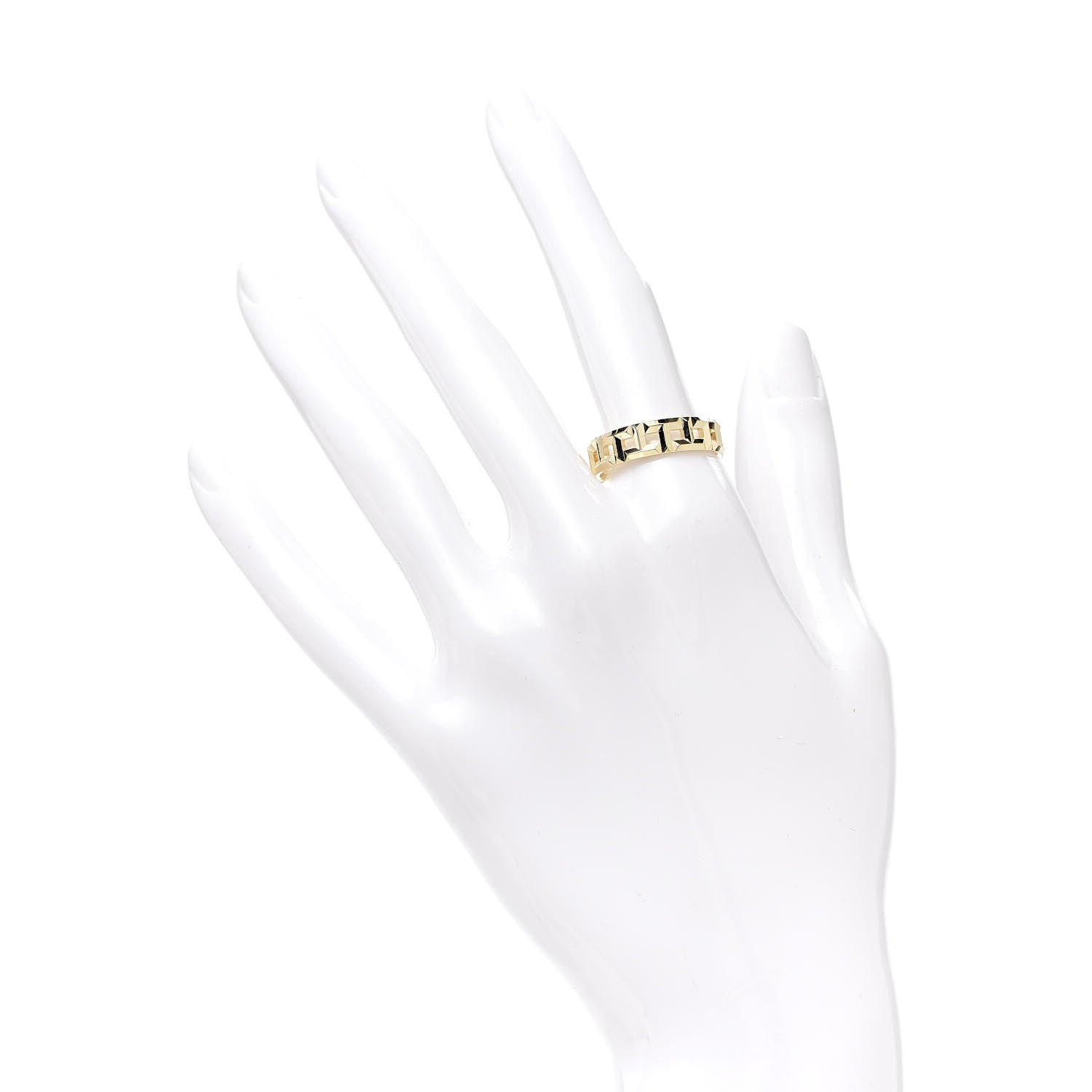 Tiffany 18K Yellow Gold T True Wide Ring 57 8 2 of 4
