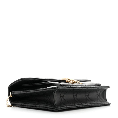 Christian Dior Lambskin Cannage Miss Dior Chain Pouch Black 4 of 11