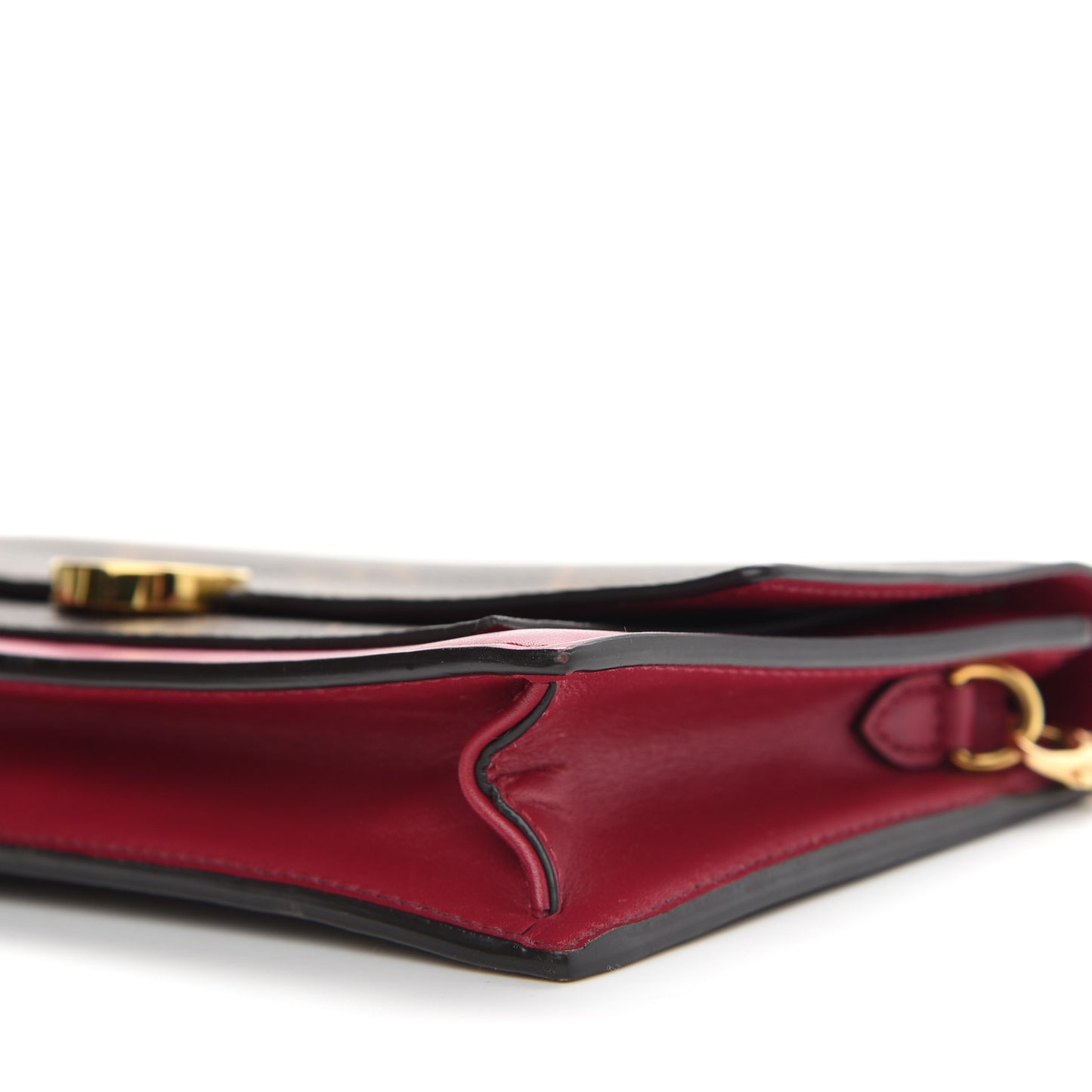 Monogram Flore Chain Wallet Fuchsia