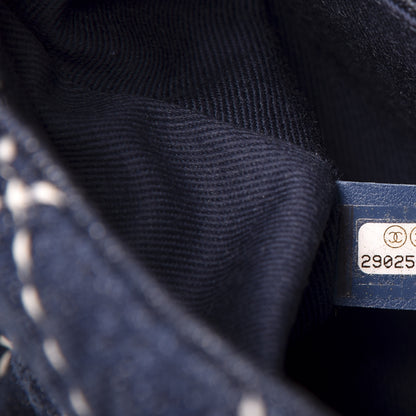 Chanel Denim Quilted Single Flap Blue 8 of 10