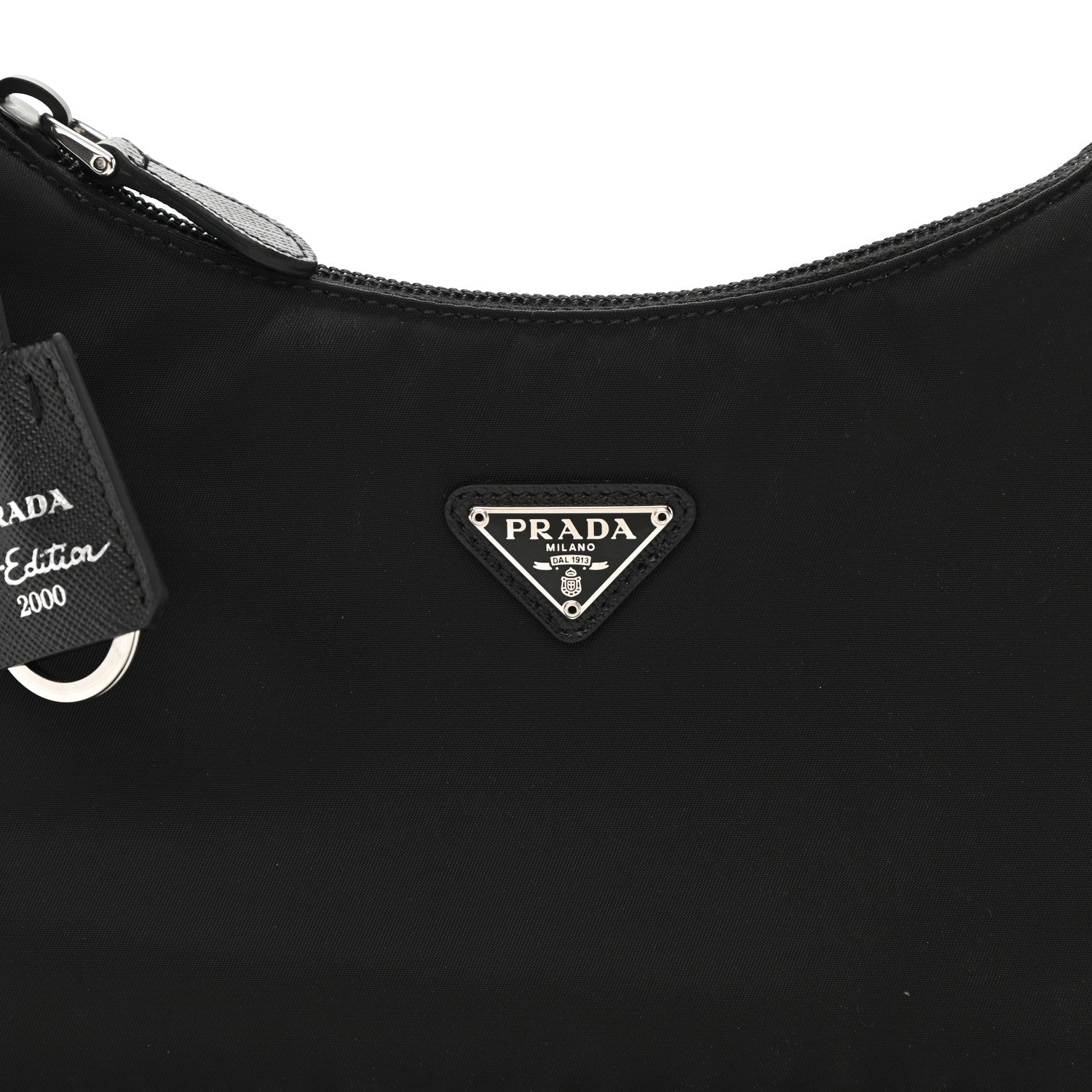 Prada Tessuto Nylon Mini Re-Edition 2000 Bag Black 9 of 9