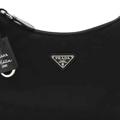 Prada Tessuto Nylon Mini Re-Edition 2000 Bag Black 9 of 9