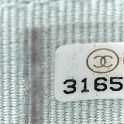 Chanel Lambskin Quilted Top Handle Mini Vanity Case With Chain Light Blue 7 of 10
