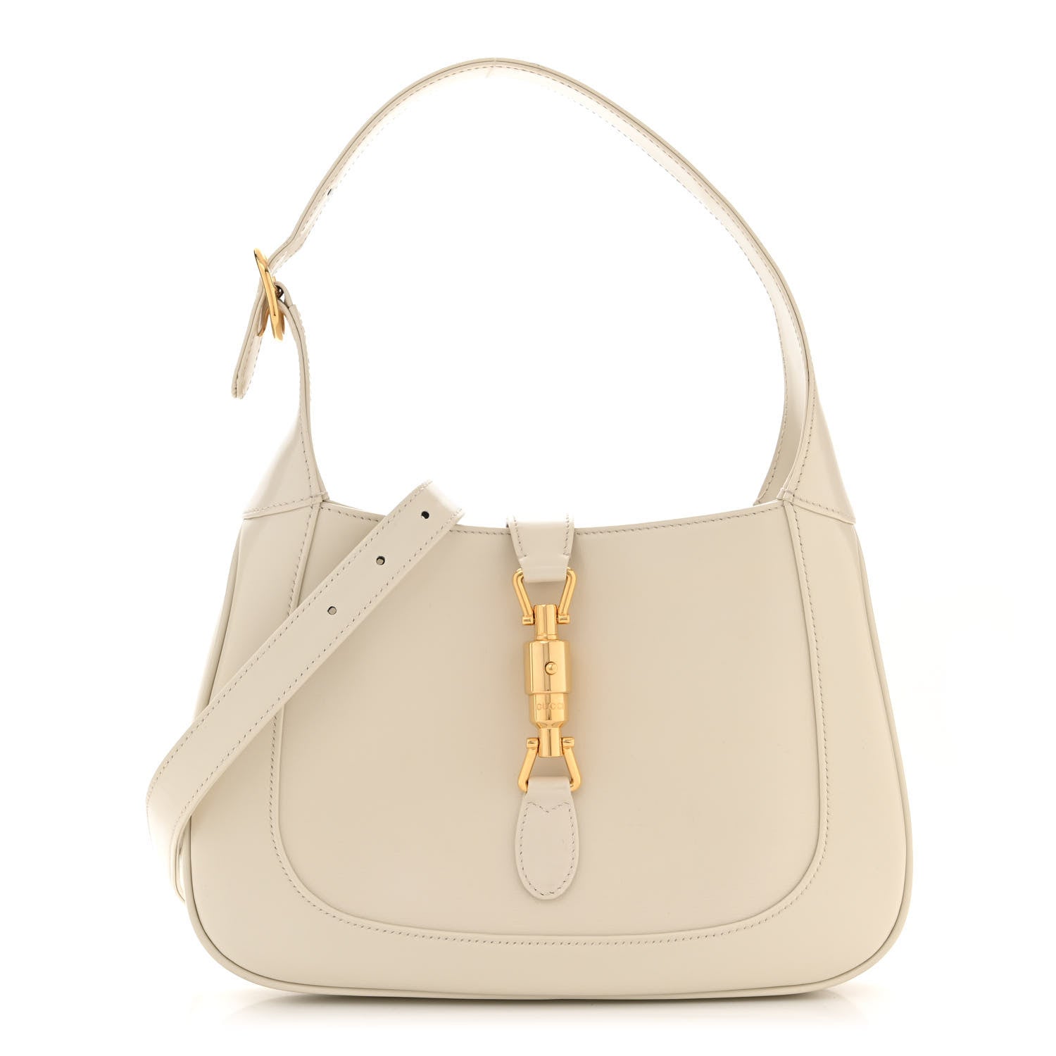 Gucci Boarded Dyana Lux Calfskin Small Jackie 1961 Hobo Mystic White 1 of 11
