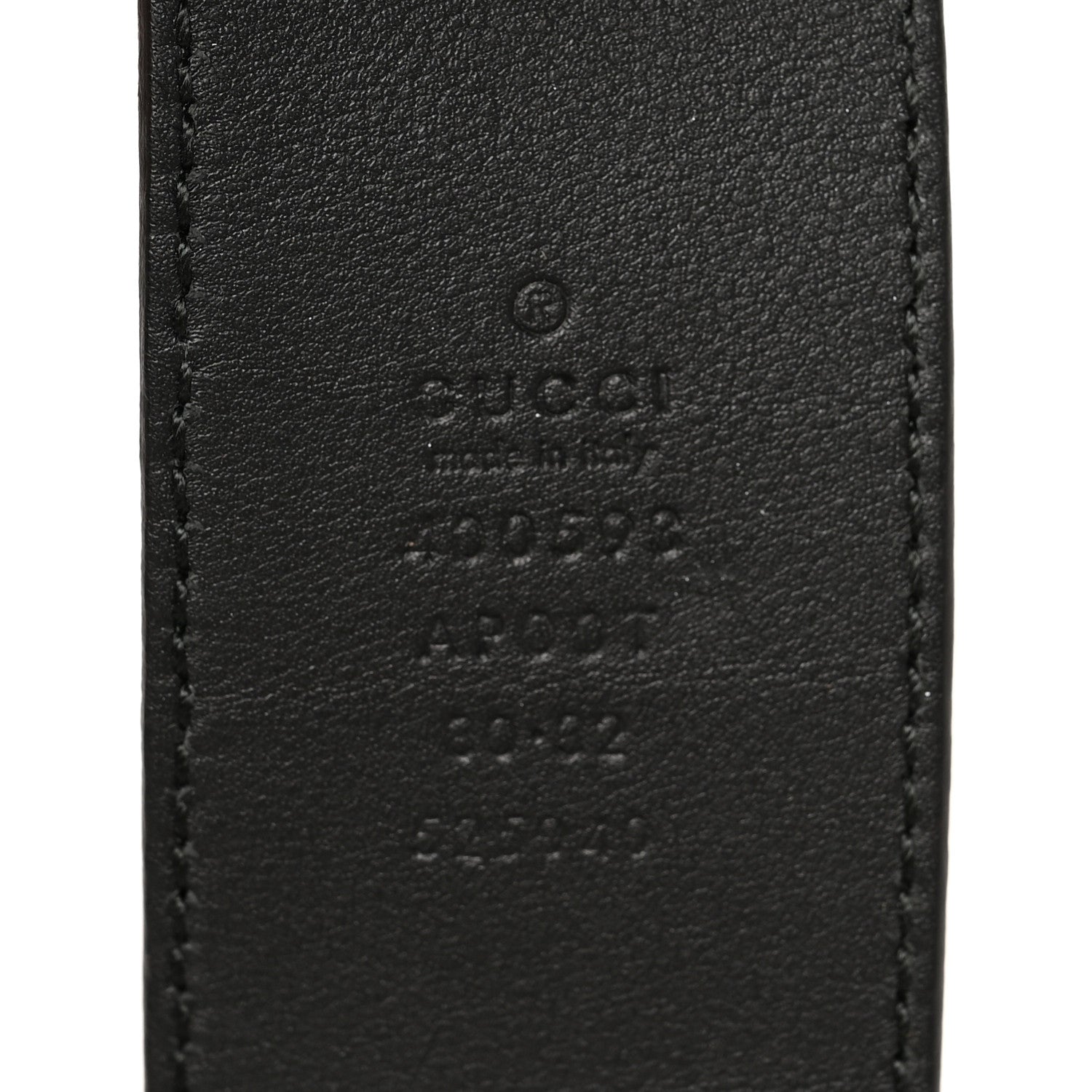 Gucci Calfskin Double G 40mm Belt 80 32 Black 3 of 5
