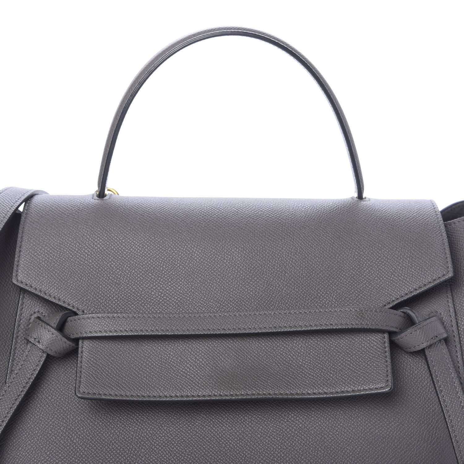 Celine Grained Calfskin Mini Belt Bag Grey 10 of 10
