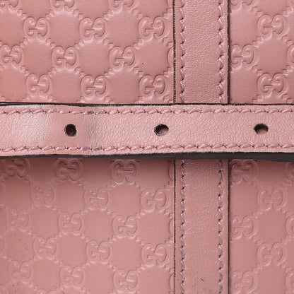Gucci Soft Microguccissima Small Zippered Satchel Soft Pink 15 of 19