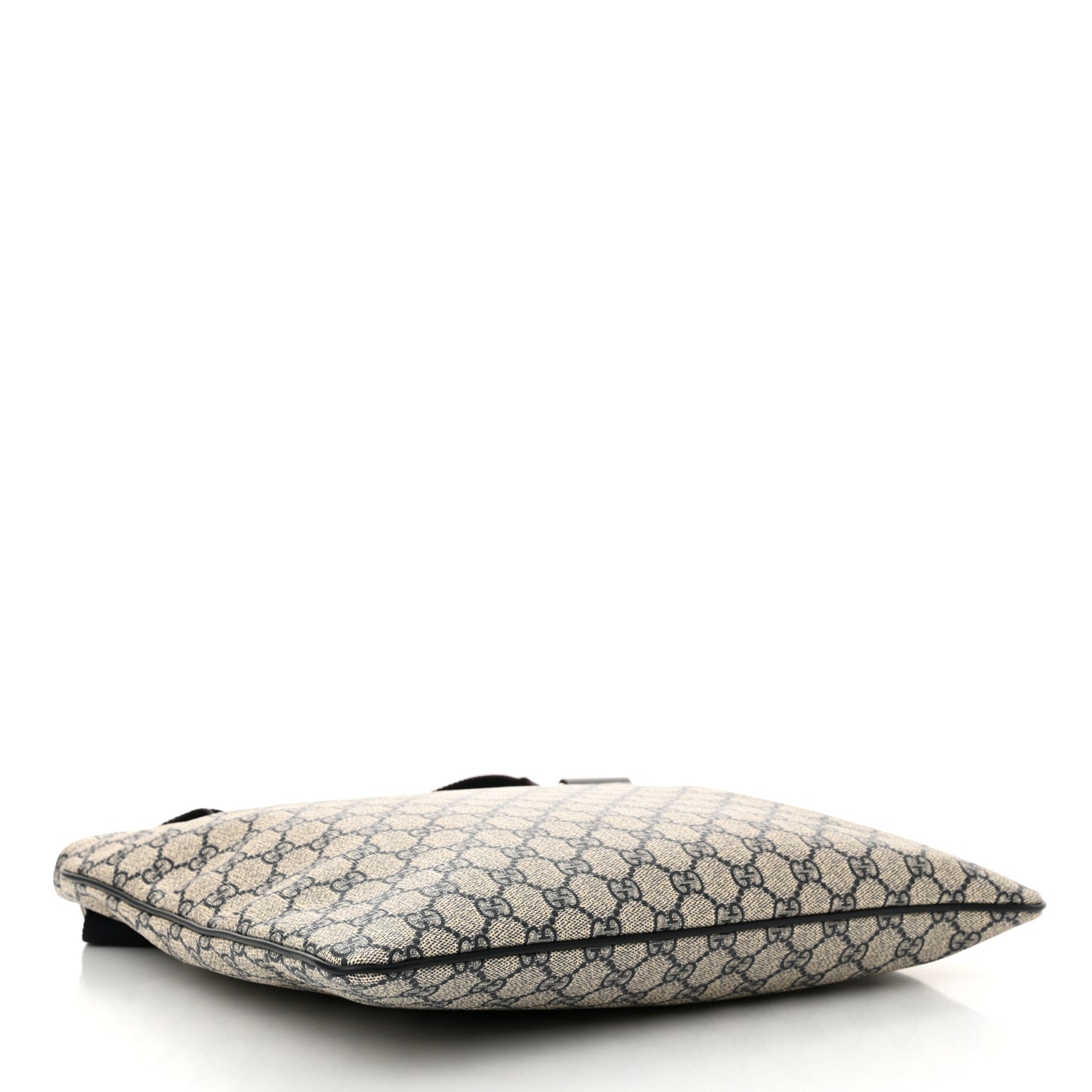 GG Plus Monogram Large Flat Messenger Bag Beige Blue