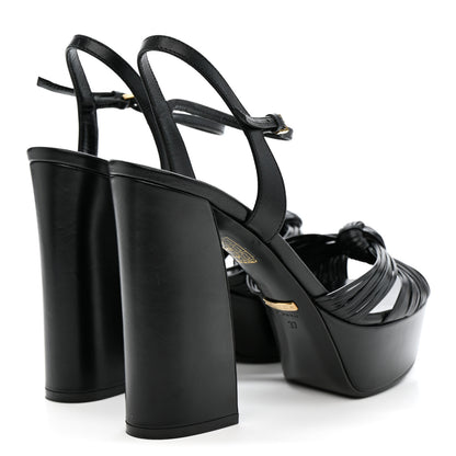 Gucci Malaga Kid Allie Platform Sandals 37 Black 5 of 13