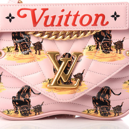 Louis Vuitton Calfskin Leopard Print New Wave Chain PM Light Pink 7 of 9
