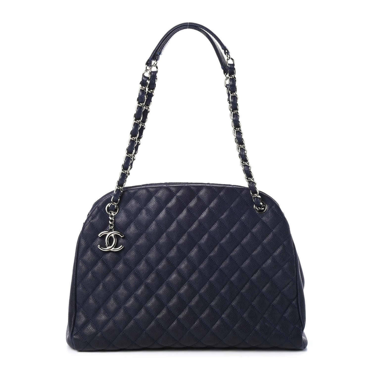 Chanel Caviar Quilted Large Just Mademoiselle Navy 1 of 4