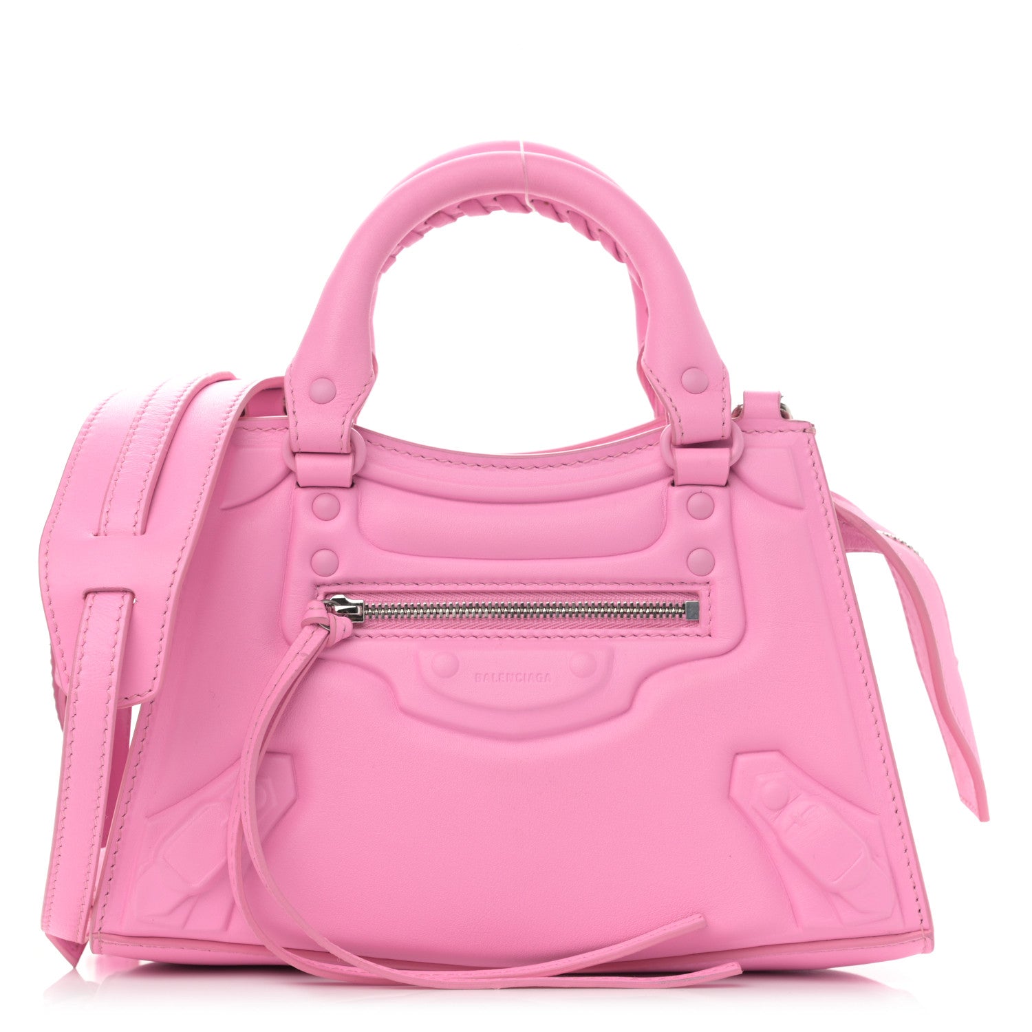 Balenciaga Cake Calfskin Tonal Hardware Mini Neo Classic City Rose 1 of 11