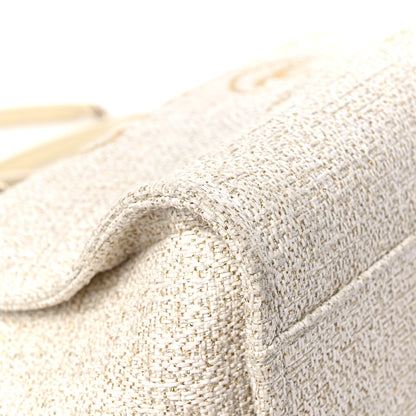 Chanel Lurex Boucle Medium Deauville Tote White 11 of 14