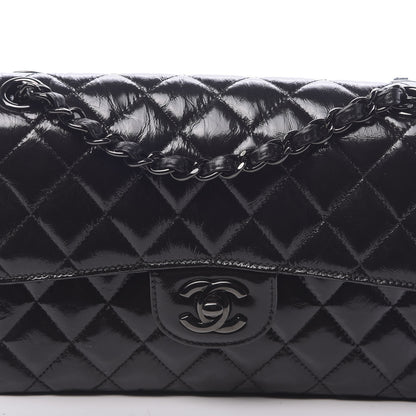 Chanel Shiny Crumpled Calfskin Quilted Small Incognito Double Flap 10 of 11